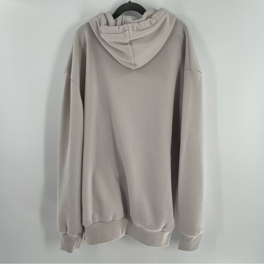 NWT Original Deluxe Supply Dove Grey Pocket Long Sleeve Hoodie Casual Relaxed - Picture 5 of 8